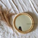 HA 01 Round Rattan Mirror